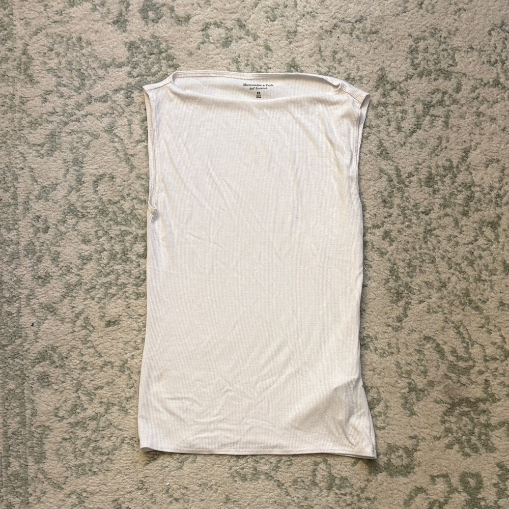 Abercrombie & Fitch Ribbed White Top